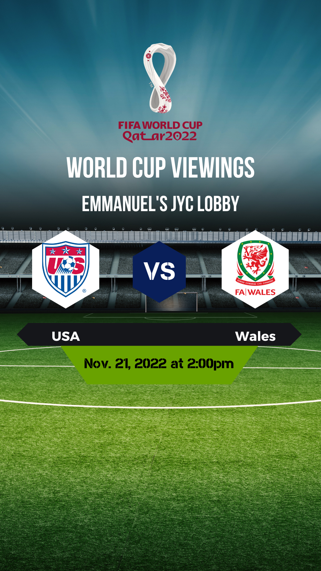 WORLD CUP Streaming - USA vs. Wales